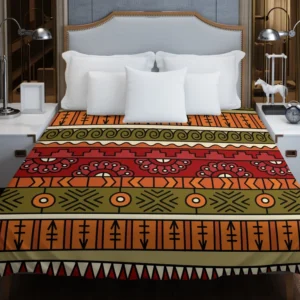 Hand Drawn African Pattern Duvet Cover