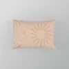 Hand Drawn African Sun And Moon Design Pillow Case