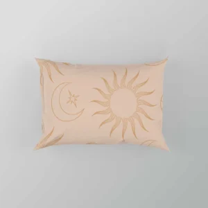 Hand Drawn African Sun And Moon Design Pillow Case