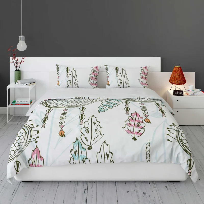 Hand Drawn Artistic Design Bedding Set 1