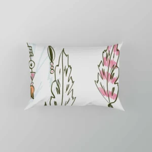 Hand Drawn Artistic Design Pillow Case