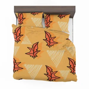 Hand Drawn Autumn Leaves Design Bedding Set 2