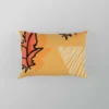 Hand Drawn Autumn Leaves Design Pillow Case