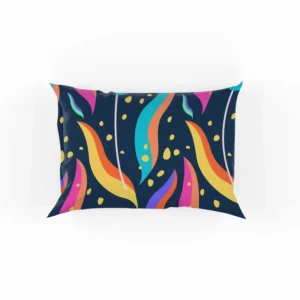 Hand Drawn Beautiful Abstract Leaves Pattern Pillow Case