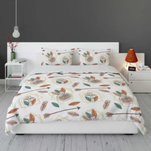 Hand Drawn Bohemian Pattern Bedding Set 2