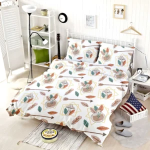 Hand Drawn Bohemian Pattern Bedding Set