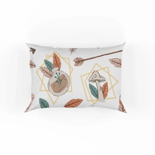 Hand Drawn Bohemian Pattern Pillow Case