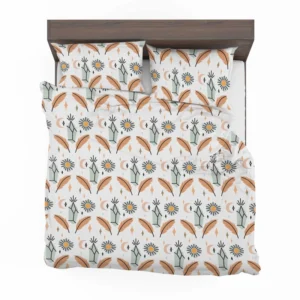 Hand Drawn Boho Pattern Design Bedding Set 1