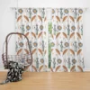 Hand Drawn Boho Pattern Design Curtain