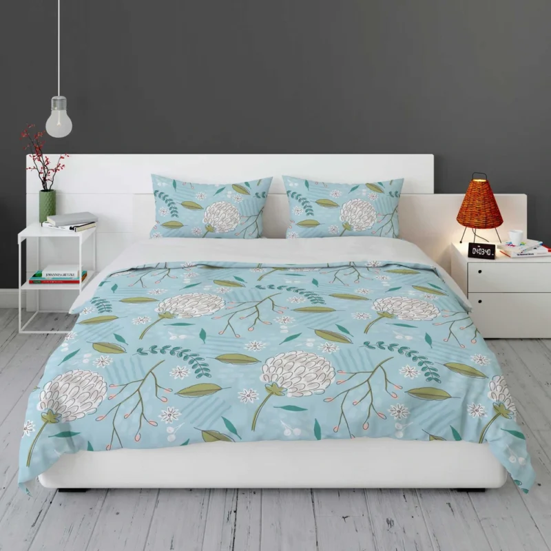 Hand Drawn Dandelions Bedding Set 1