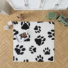 Hand Drawn Dog Footprint Rug