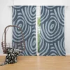 Hand Drawn Geometric Circles Pattern Curtain