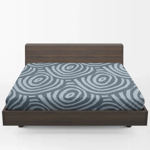 Hand Drawn Geometric Circles Pattern Fitted Sheet 1