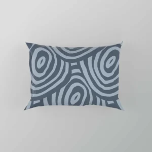 Hand Drawn Geometric Circles Pattern Pillow Case