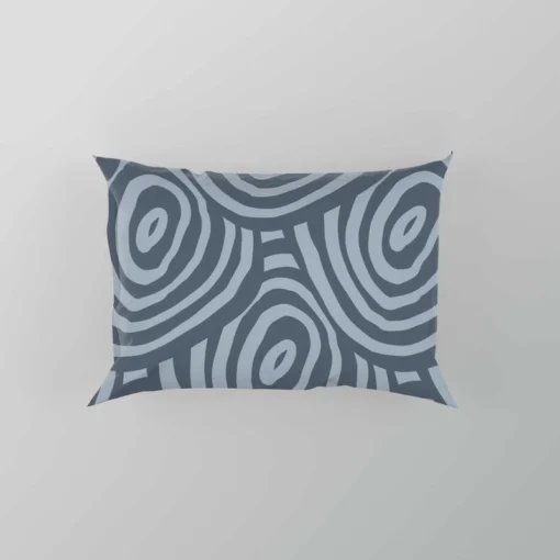 Hand Drawn Geometric Circles Pattern Pillow Case