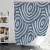 Hand Drawn Geometric Circles Pattern Shower Curtain