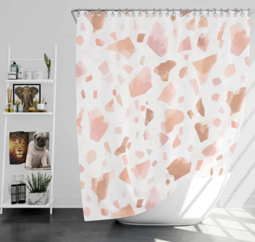 Hand Drawn Giraffe Pattern Shower Curtain