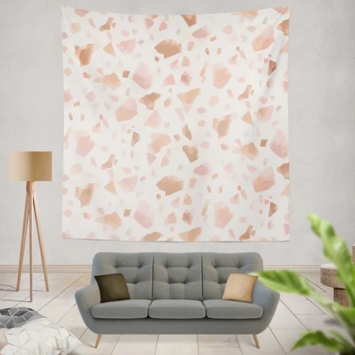 Hand Drawn Giraffe Pattern Wall Tapestry