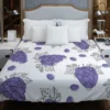 Hand Drawn Grapes Bunch Duvet Cover