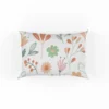 Hand Drawn Little Floral Pattern in Peach Tones Pillow Case