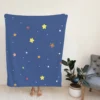 Hand Drawn Little Stars Fleece Blanket