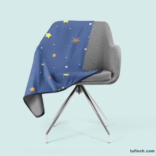 Hand Drawn Little Stars Fleece Blanket 2