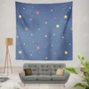 Hand Drawn Little Stars Wall Tapestry