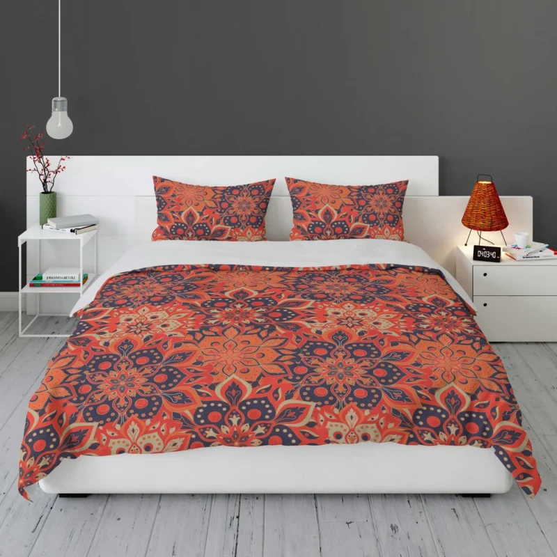 Hand Drawn Mandala Vintage Design Bedding Set 1