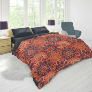 Hand Drawn Mandala Vintage Design Duvet Cover 1