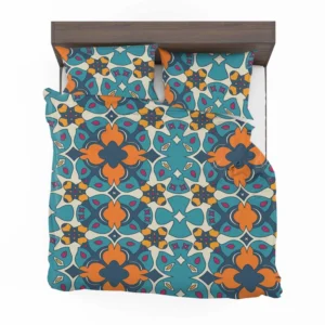 Hand Drawn Moroccan Carpet Pattern Design Bedding Set 1