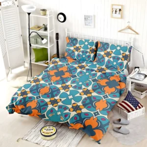 Hand Drawn Moroccan Carpet Pattern Design Bedding Set