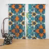 Hand Drawn Moroccan Carpet Pattern Design Curtain