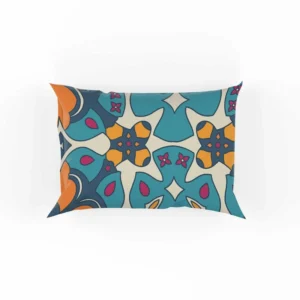 Hand Drawn Moroccan Carpet Pattern Design Pillow Case