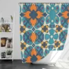 Hand Drawn Moroccan Carpet Pattern Design Shower Curtain