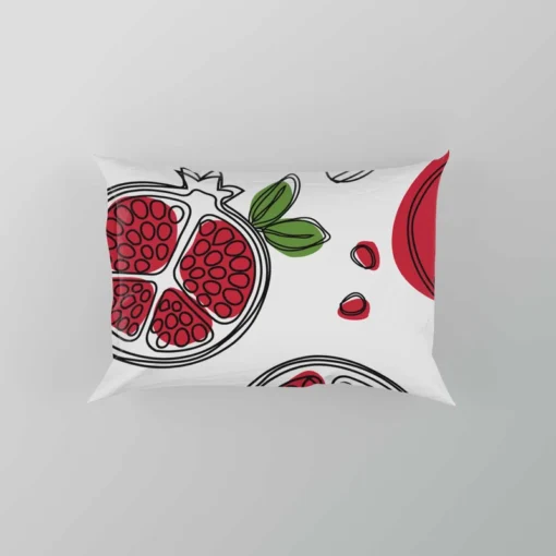 Hand Drawn Pomegranate Pillow Case