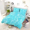 Hand Drawn Shiny Water With Ripples Bedding Set