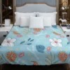 Hand Drawn Spring Floral Pattern Duvet Cover