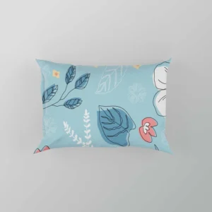 Hand Drawn Spring Floral Pattern Pillow Case