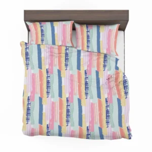 Hand Drawn Stripes Pattern Design Bedding Set 1