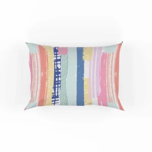 Hand Drawn Stripes Pattern Design Pillow Case