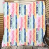 Hand Drawn Stripes Pattern Design Quilt Blanket