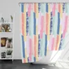 Hand Drawn Stripes Pattern Design Shower Curtain