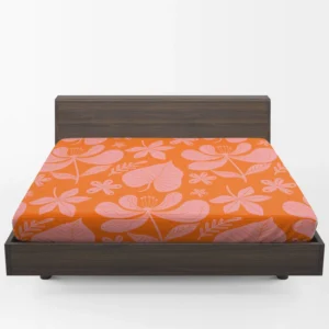 Hand Drawn Summer Duotone Design Fitted Sheet 1