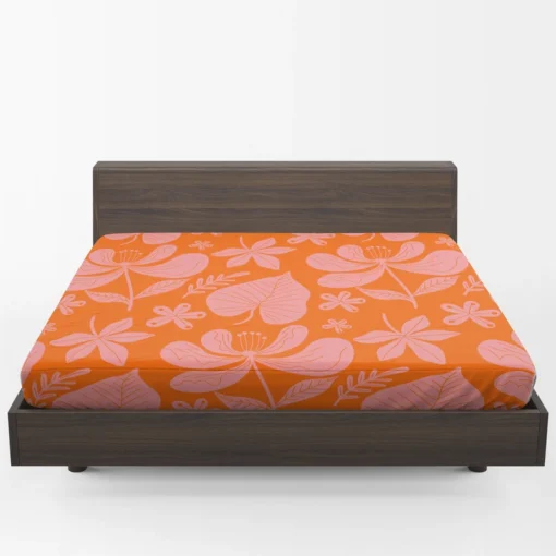 Hand Drawn Summer Duotone Design Fitted Sheet 1