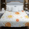 Hand Drawn Sun Design Duvet Cover