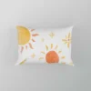 Hand Drawn Sun Design Pillow Case