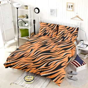 Hand Drawn Tiger Skin Design Bedding Set