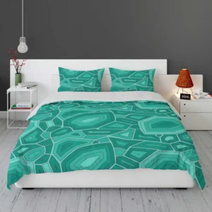 Hand Drawn Turtle Shell Pattern Bedding Set 2