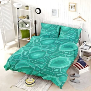 Hand Drawn Turtle Shell Pattern Bedding Set