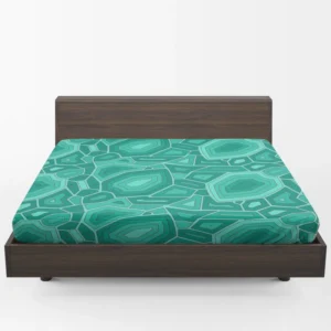 Hand Drawn Turtle Shell Pattern Fitted Sheet 1